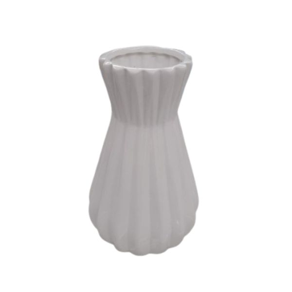 Vaso Branco Frisado M 